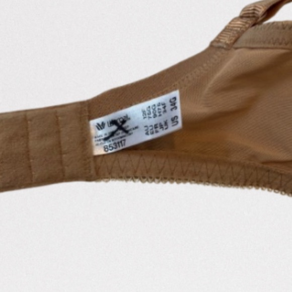 Wacoal La Femme bra, size 34G, tan lace lightly padded - Picture 4 of 4